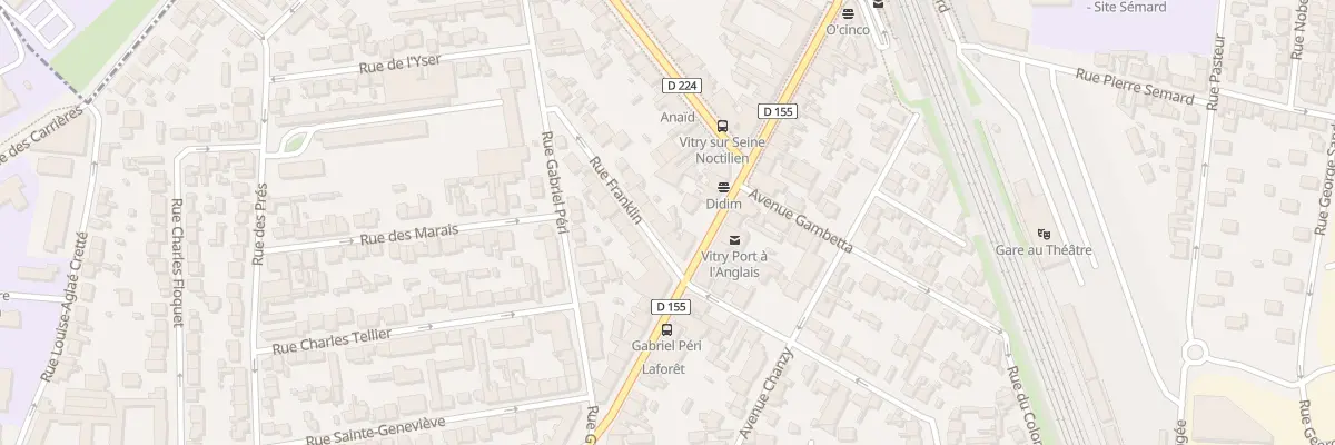 Plan du 4 Rue Franklin à Vitry-sur-Seine
