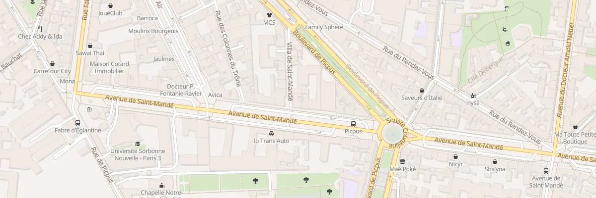 Plan du 31 Av de Saint-Mandé à Paris 12e Arrondissement