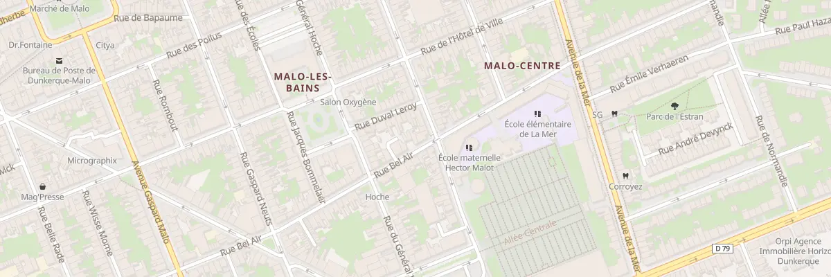 Plan du 107 Rue Bel Air à Dunkerque
