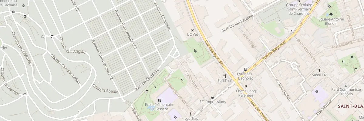 Plan du 44 Vla Godin à Paris 20e Arrondissement