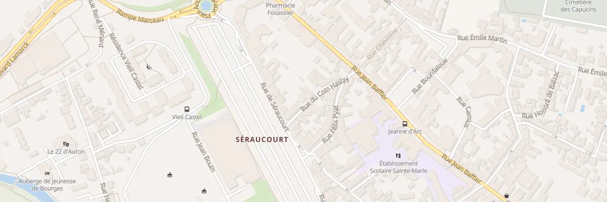 Plan du 16 Rue du Coin Haslay à Bourges