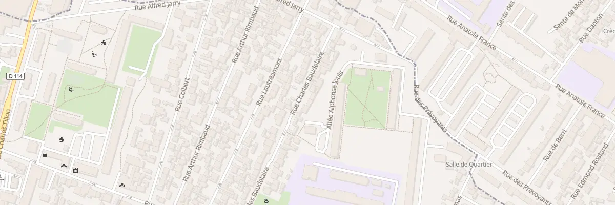 Plan du 46 Rue Charles Baudelaire à Aubervilliers