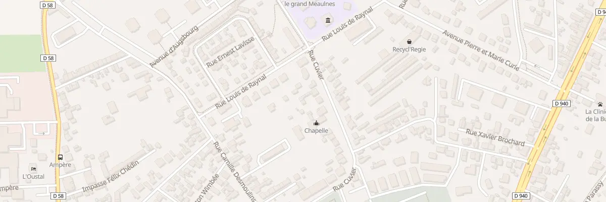 Plan du 23 Rue Cuvier à Bourges