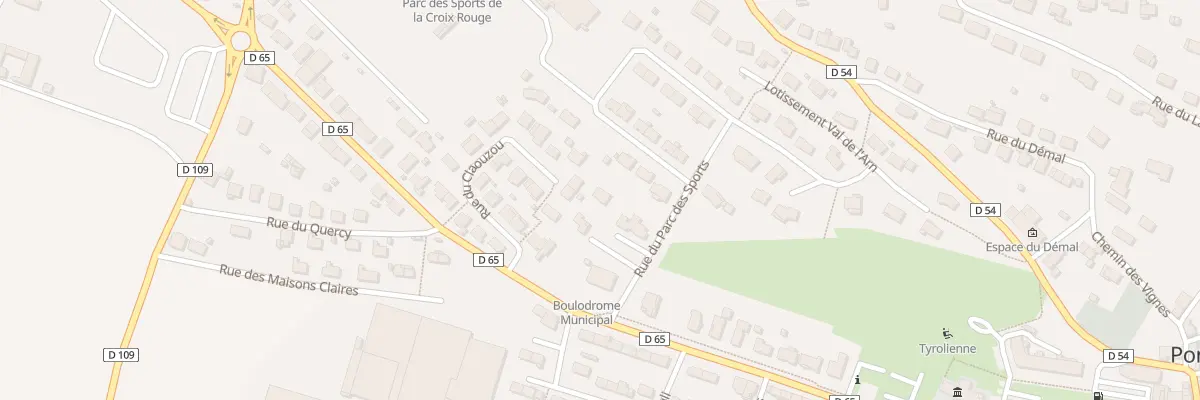 Plan du 1B Rue du Parc des Sports à Pont-de-Larn