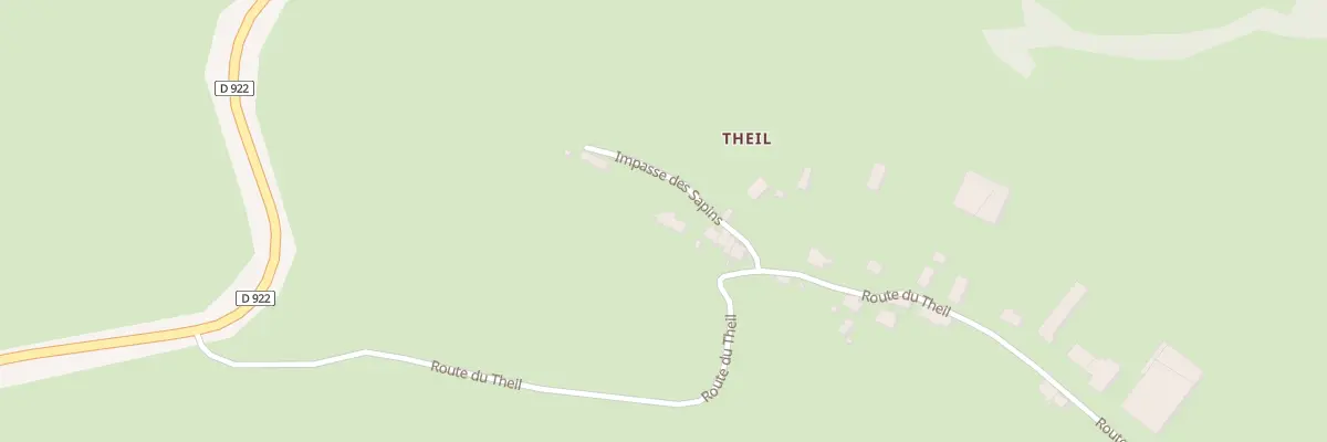 Plan du 5021 Le Theil à Drugeac