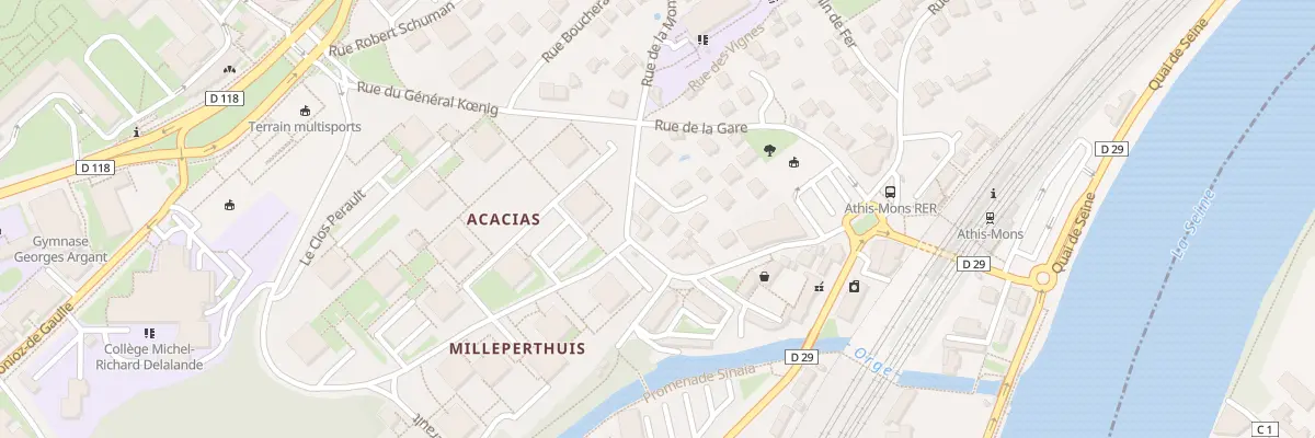 Plan du 14 Rue de la Montagne de Mons à Athis-Mons