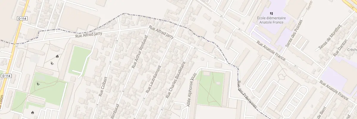 Plan du 59 Rue Charles Baudelaire à Aubervilliers