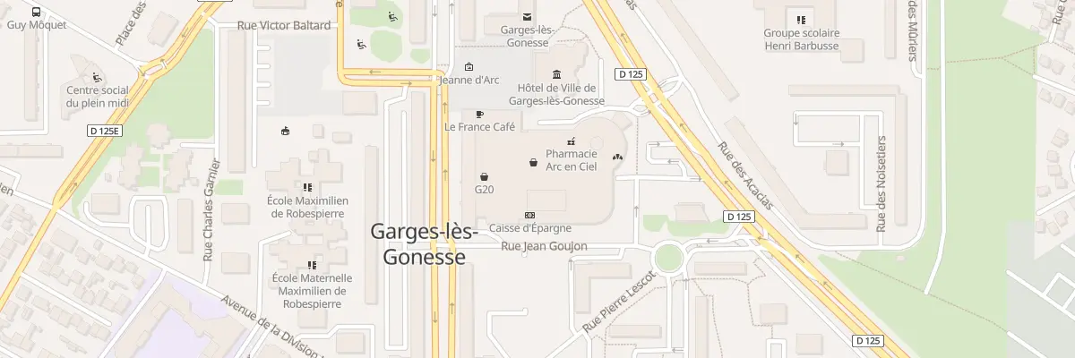 Plan du 21 Av de la Commune de Paris à Garges-lès-Gonesse