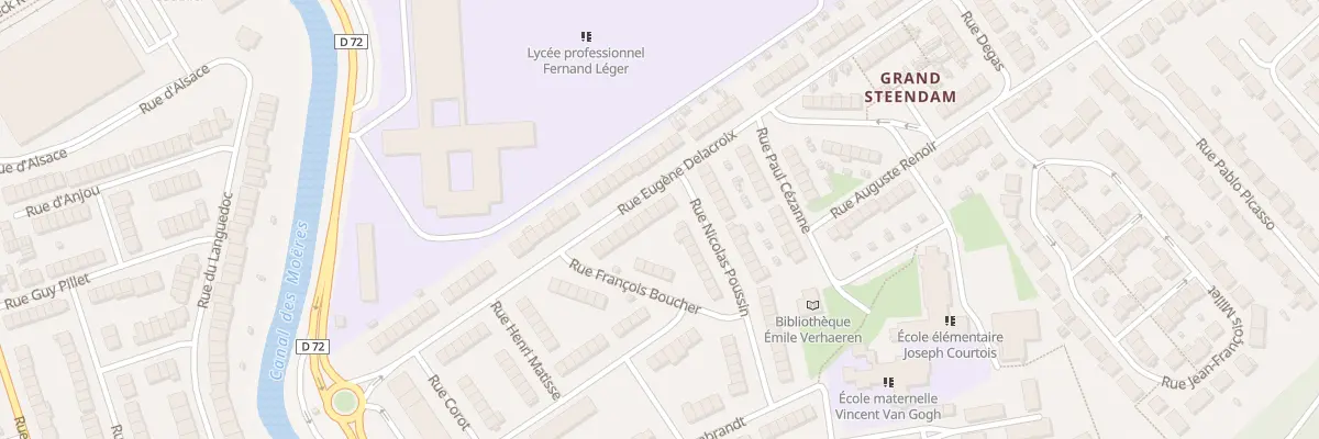 Plan du 36 Rue Eugène Delacroix à Coudekerque-Branche