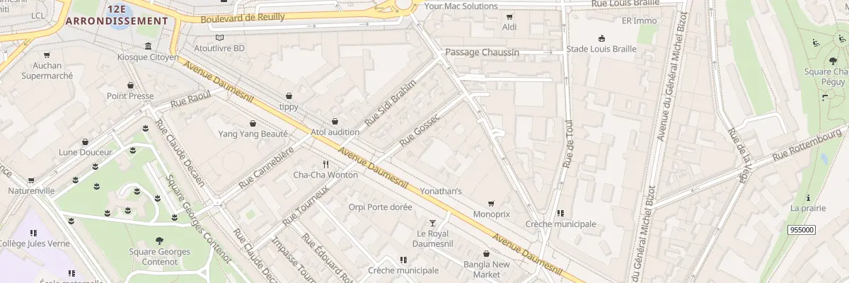 Plan du 6 Rue Gossec à Paris 12e Arrondissement