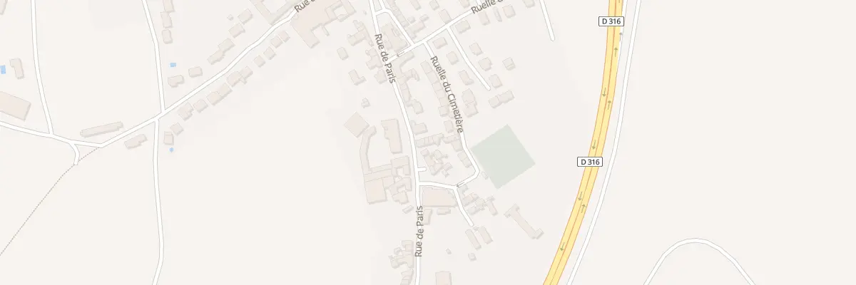 Plan du 14 Rue de Paris au Mesnil-Aubry