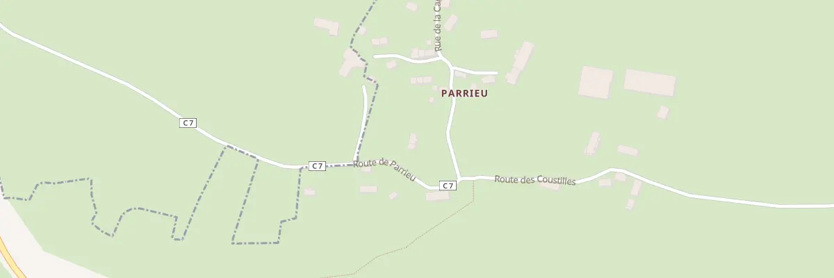 Plan du 5012 Parrieu à Drugeac