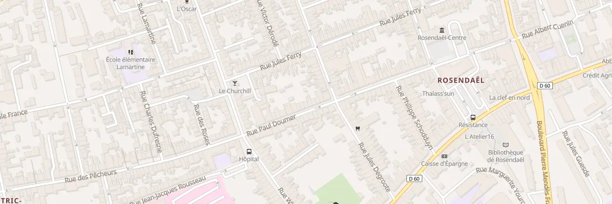 Plan du 21 Rue Paul Doumer à Dunkerque