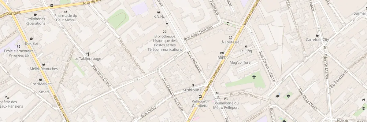 Plan du 124 Rue Villiers Isle Adam à Paris 20e Arrondissement