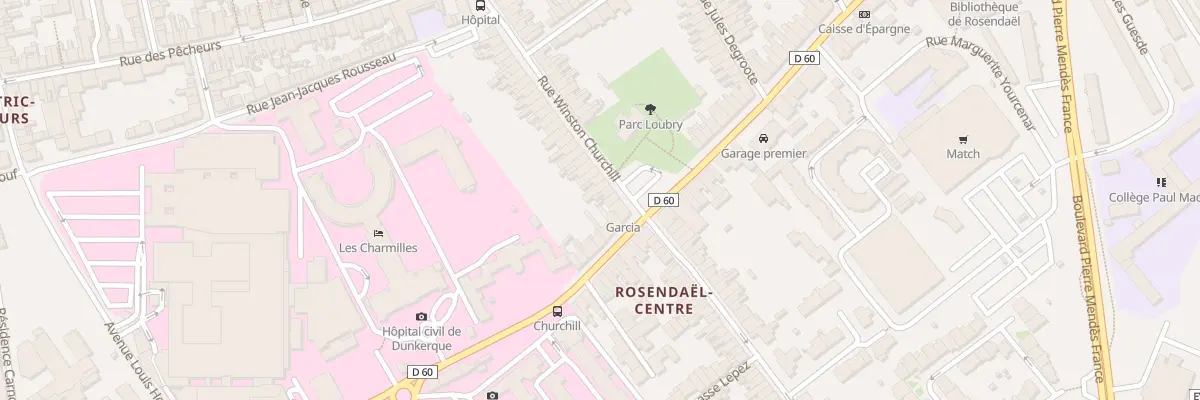 Plan du 27 Rue Winston Churchill à Dunkerque