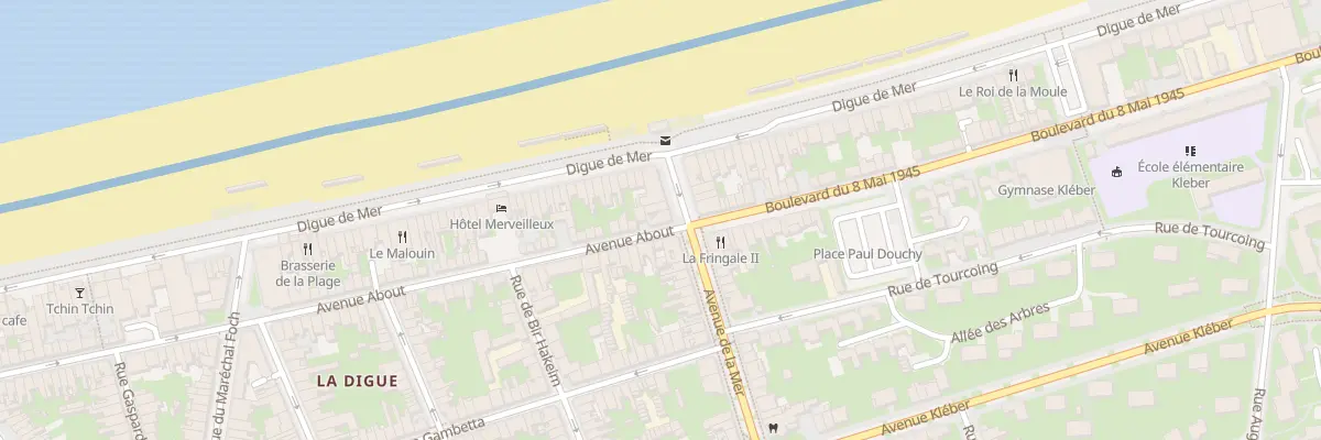 Plan du 8B Av de la Mer à Dunkerque