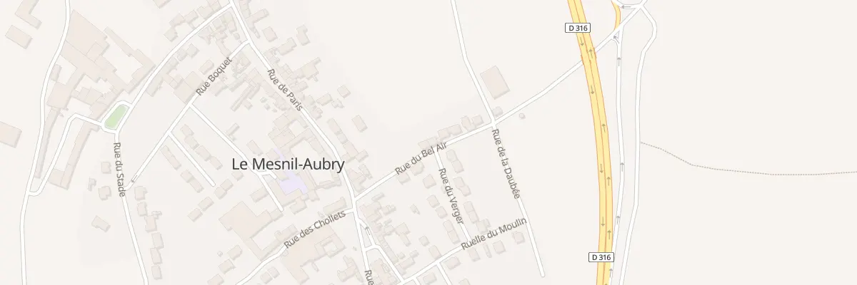 Plan du 3B Rue du Bel Air au Mesnil-Aubry