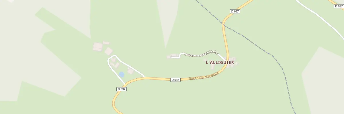 Plan du 155 Imp de l’Alliguier à Saint-Christophe-Vallon
