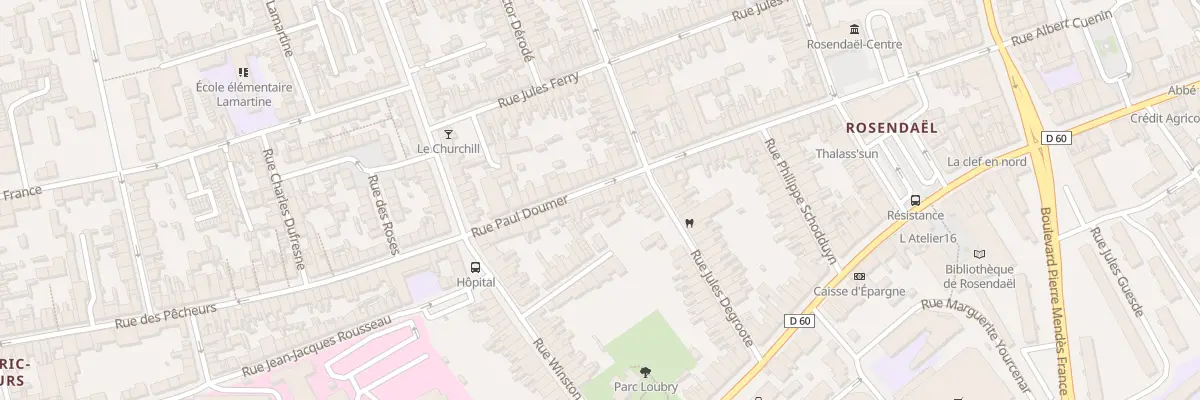 Plan du 26 Rue Paul Doumer à Dunkerque