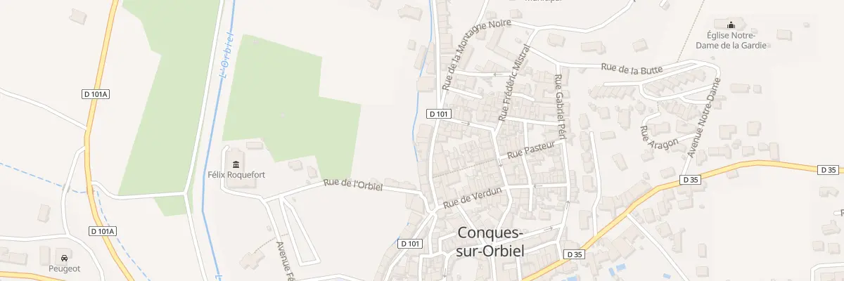 Plan du 13 Rue Fabre d’Eglantine à Conques-sur-Orbiel