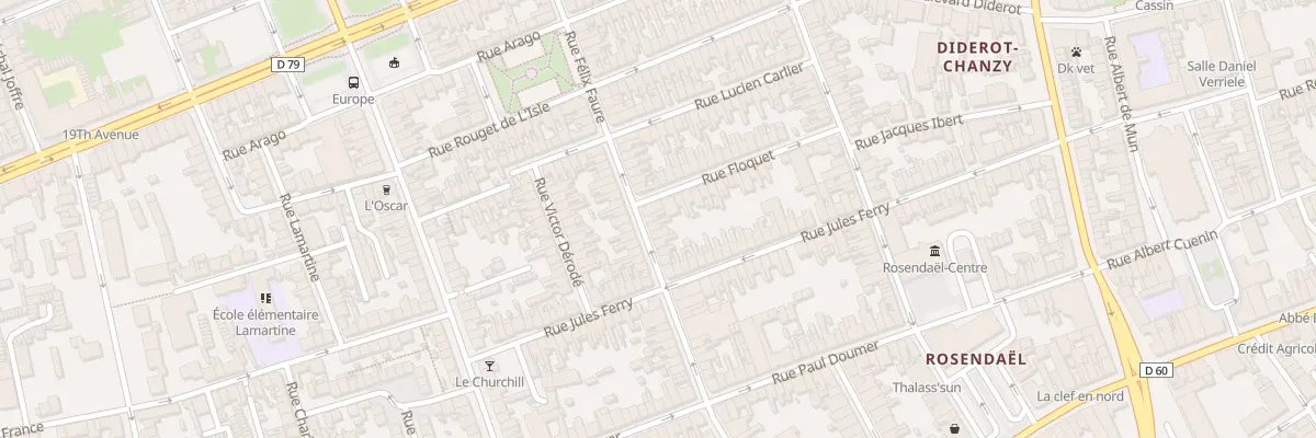 Plan du 34 Rue Félix Faure à Dunkerque