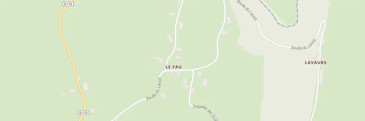Plan du 5002 Le Fau à Bassignac