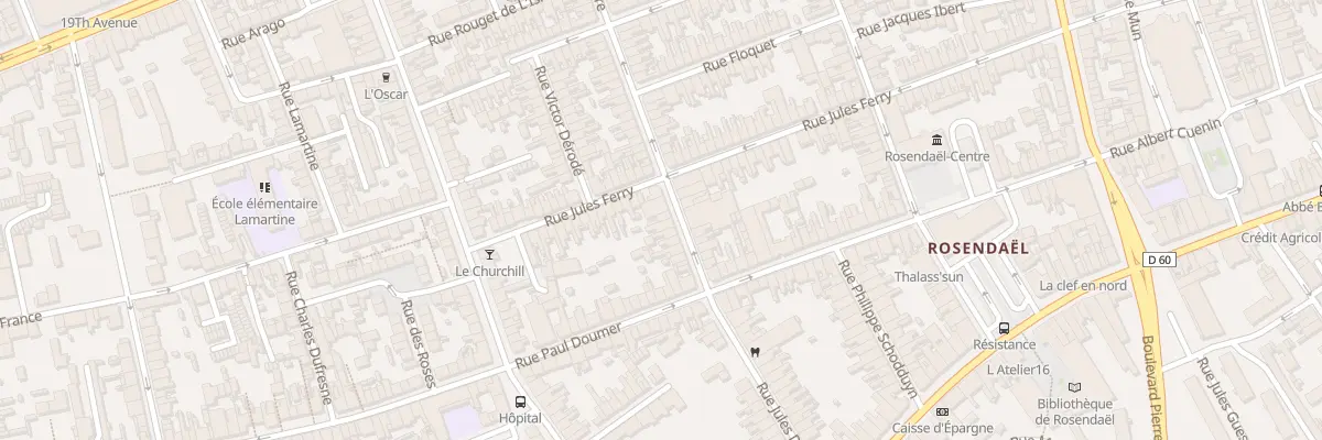 Plan du 13 Rue Félix Faure à Dunkerque