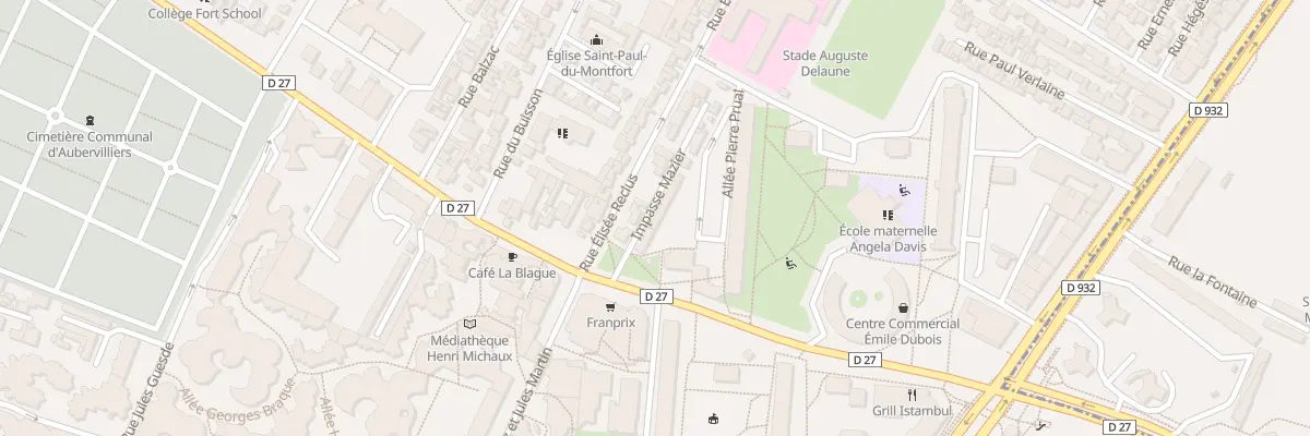 Plan du 4 Imp Mazier à Aubervilliers