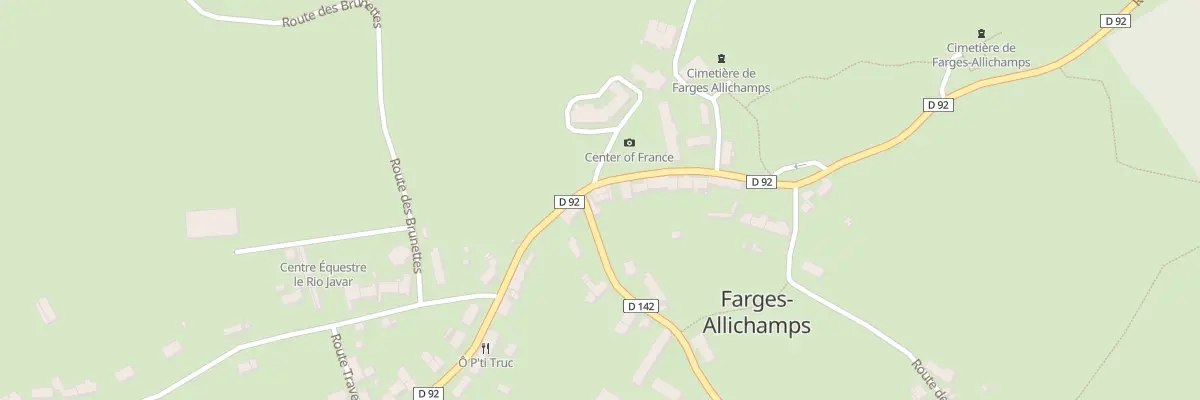 Plan du 29 Rte de Bruere à Farges-Allichamps