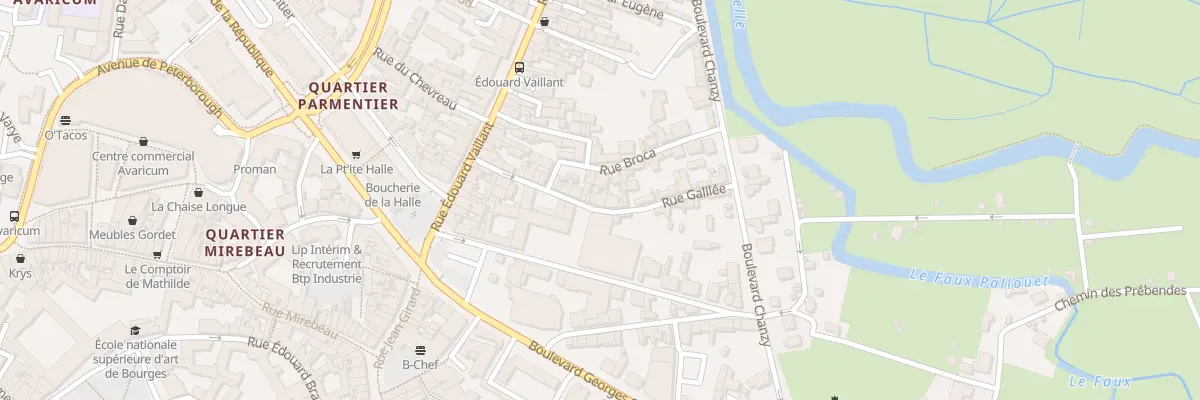 Plan du 23 Rue Galilée à Bourges