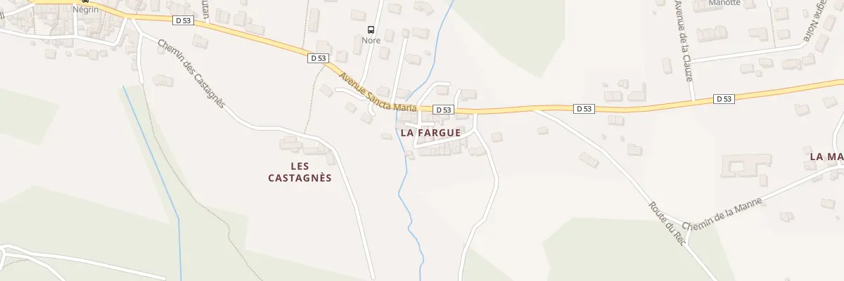 Plan du 12 Che de la Fargue à Mazamet