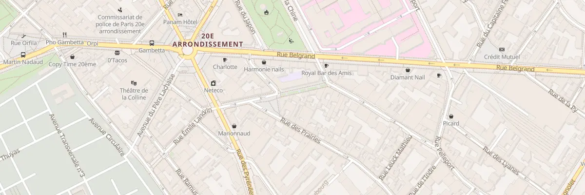 Plan du 39 Rue de la Cr des Noues à Paris 20e Arrondissement