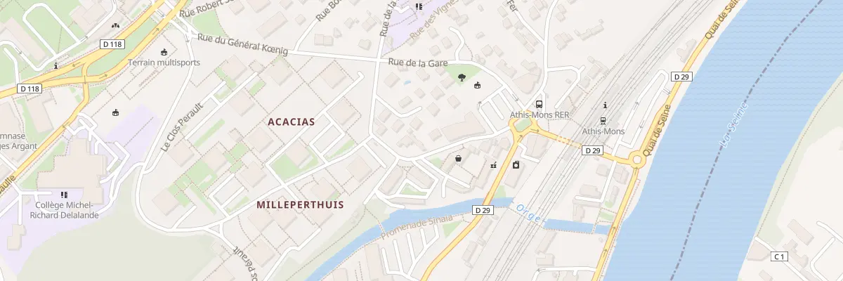 Plan du 8B Rue de la Montagne de Mons à Athis-Mons