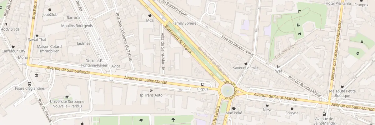 Plan du 37 Av de Saint-Mandé à Paris 12e Arrondissement
