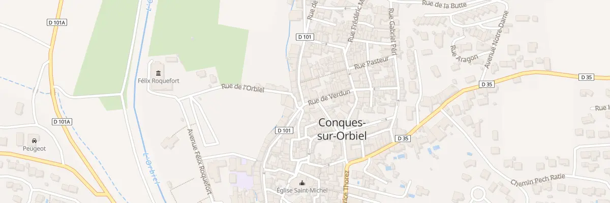Plan du 2 Rue Fabre d’Eglantine à Conques-sur-Orbiel