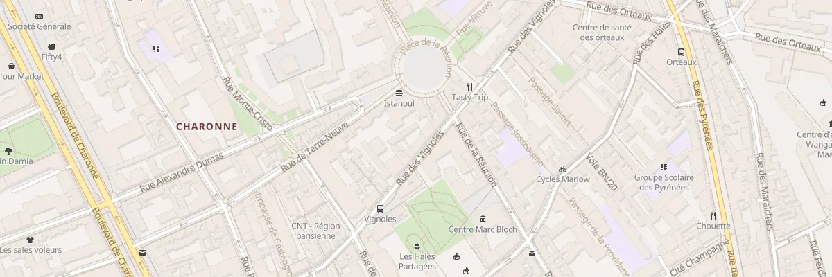 Plan du 61 Rue des Vignoles à Paris 20e Arrondissement