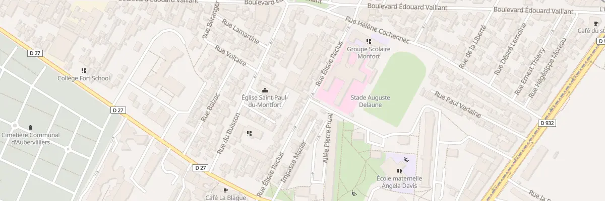 Plan du 21B Rue Elysee Reclus à Aubervilliers