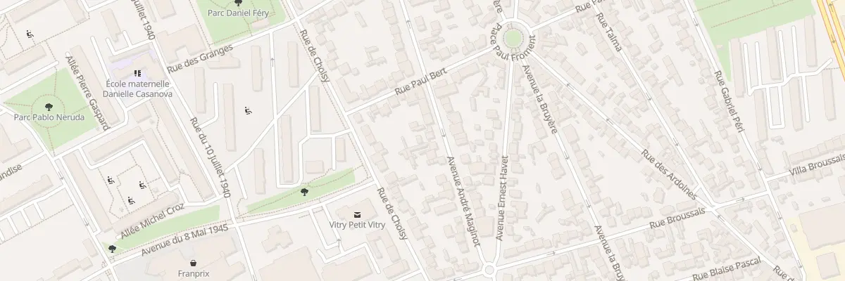 Plan du 27 Av André Maginot à Vitry-sur-Seine