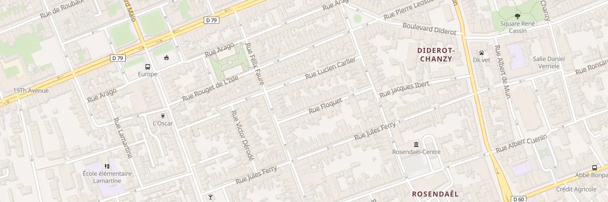 Plan du 9 Rue Floquet à Dunkerque