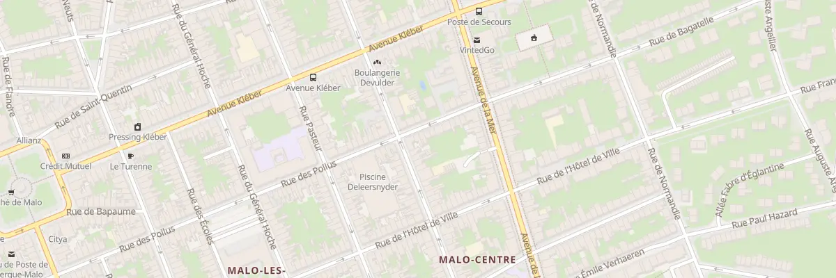 Plan du 160 Rue des Poilus à Dunkerque