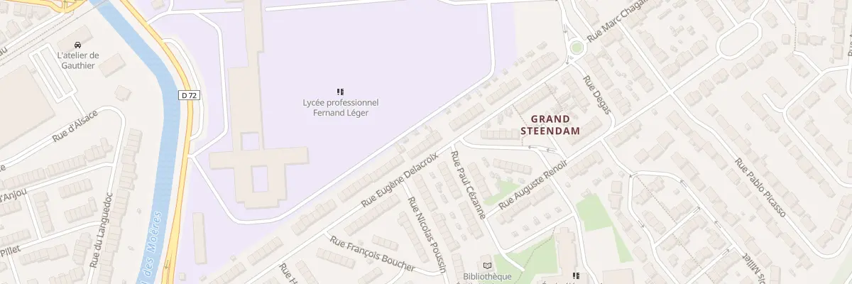 Plan du 75 Rue Eugène Delacroix à Coudekerque-Branche