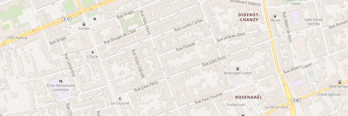 Plan du 8 Rue Floquet à Dunkerque