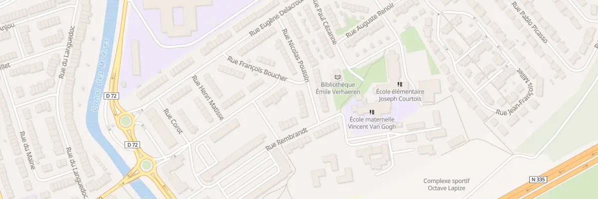 Plan du 20 Rue Nicolas Poussin à Coudekerque-Branche
