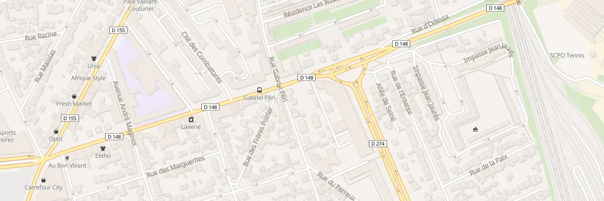 Plan du 166 Rue Gabriel Péri à Vitry-sur-Seine