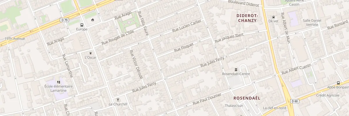 Plan du 10 Rue Floquet à Dunkerque