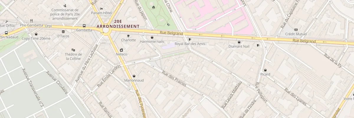Plan du 35 Rue de la Cr des Noues à Paris 20e Arrondissement