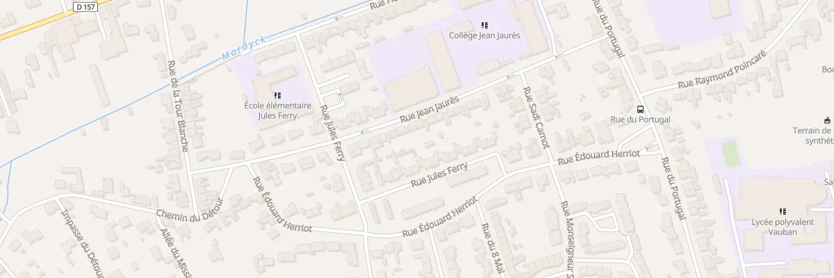 Plan du 23 Rue Jean Jaures à Aire-sur-la-Lys