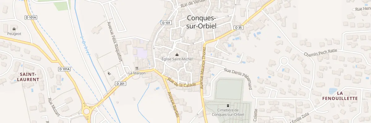 Plan du 9 Rue du Priourat à Conques-sur-Orbiel