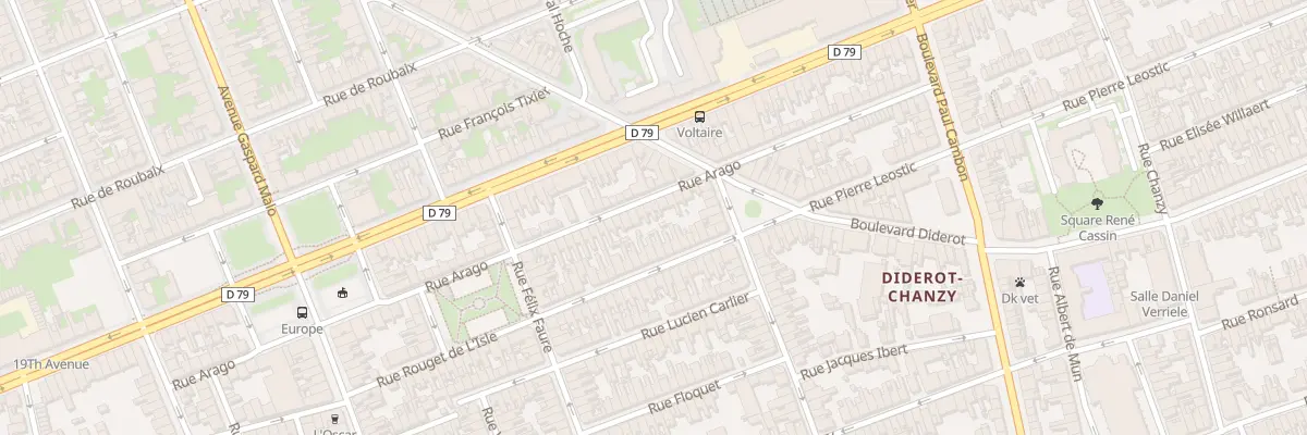 Plan du 348 Rue Arago à Dunkerque