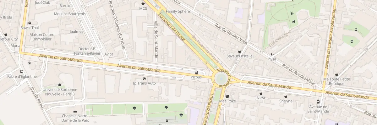 Plan du 39 Av de Saint-Mandé à Paris 12e Arrondissement